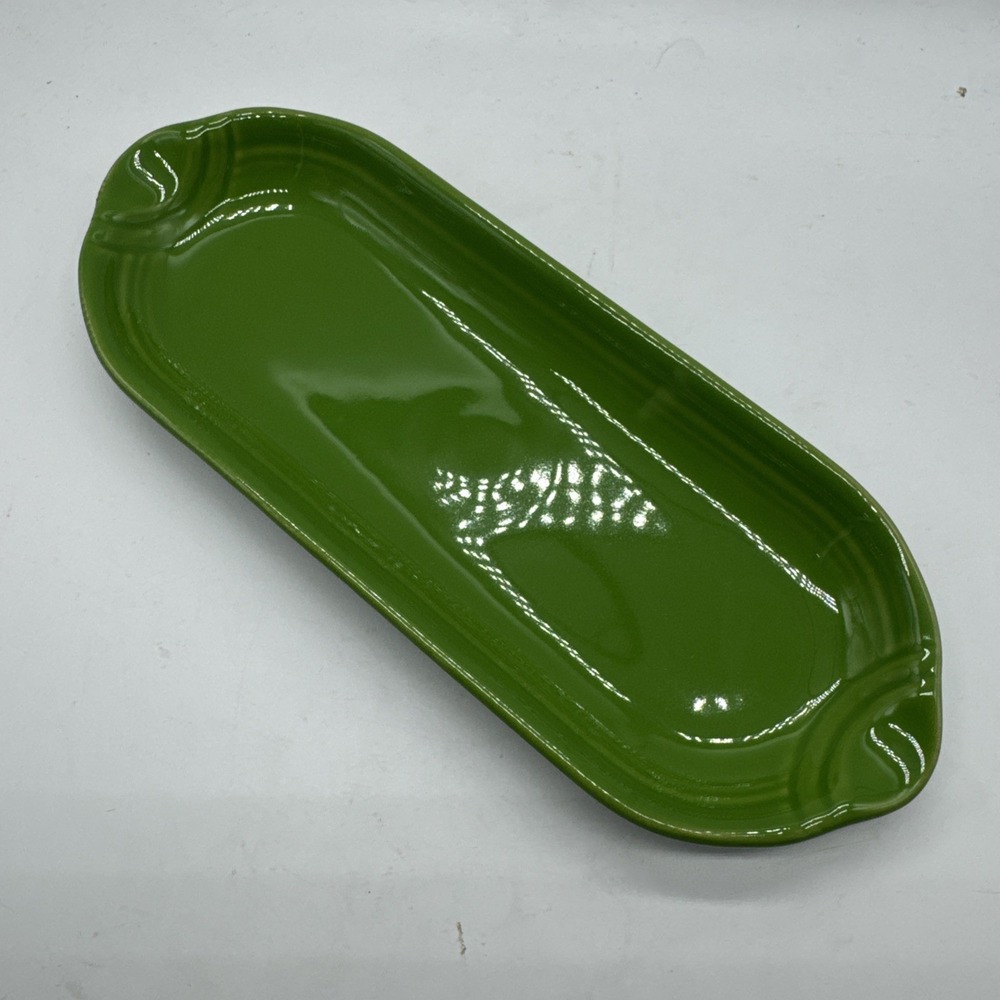 Fiesta Shamrock Green Relish Tray Insert 9.5" HLC Homer Laughlin Retired #3